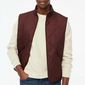 JCrew men’s quilted walker vest